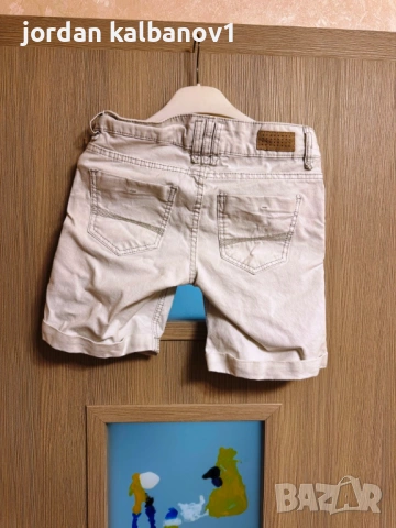 Подарявам - бели дънкови дамски къси панталони Bear номер - S, снимка 2 - Къси панталони и бермуди - 54035014