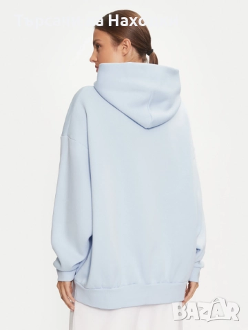 $91 Унисекс суичър Under Armour UA Icon Fleece Ultra 2XL Oversized Hoodie светло син blue, снимка 3 - Суичъри - 52113431