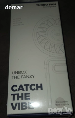 Преносим турбо вентилатор Diveblues, ръчен вентилатор 3 в 1, сгъваем дизайн за врата, снимка 9 - Вентилатори - 53607455