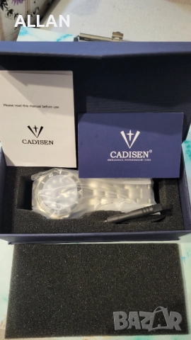 Продавам механичен часовник Cadisen с японски механизъм Seiko NH 35, снимка 2 - Мъжки - 52679372