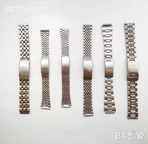 СТОМАНЕНА ВЕРИЖКА ЗА ЧАСОВНИК С ИЗВИТИ НАКРАЙНИЦИ.ВЕРИЖКИ ЗА ЧАСОВНИЦИ С ИЗВИТИ ПЛAСТИНИ, снимка 4 - Каишки за часовници - 51614525