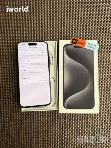 КАТО НОВ❗️512GB❗️ iPhone 15 Pro MAX Лизинг от 60лв/м BLACK Titanium 96%, снимка 2 - Apple iPhone - 52614060
