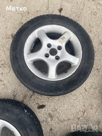 Алуминиеви джанти ALCAR 14, 4х100+ Летни гуми Debica 175/70, снимка 4 - Гуми и джанти - 52319054