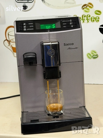 Кафемашина кафе автомат Saeco minuto с гаранция, снимка 3 - Кафемашини - 53579074