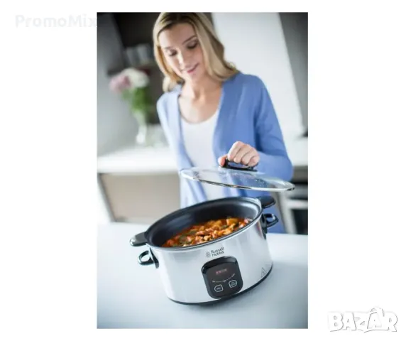 Уред за бавно готвене Russell Hobbs 22750-56 Maxicook Slow Cooker 6л 200W Съд за готвене с капак, снимка 2 - Мултикукъри - 49530412