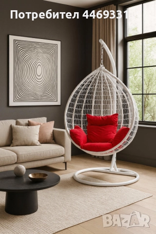 Градинска висяща люлка тип гнездо,яйце–Промоция!