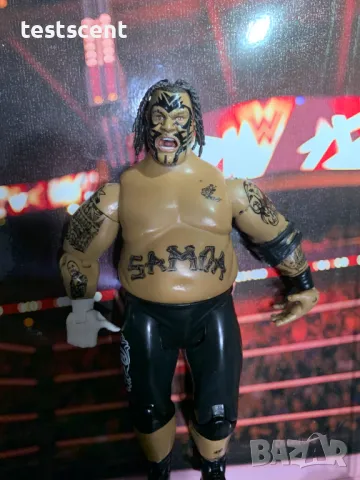 Екшън фигура WWE jakks 2005 Umaga Ruthless Aggression Basic Series Умага Самоа Samoa, снимка 17 - Колекции - 48361466