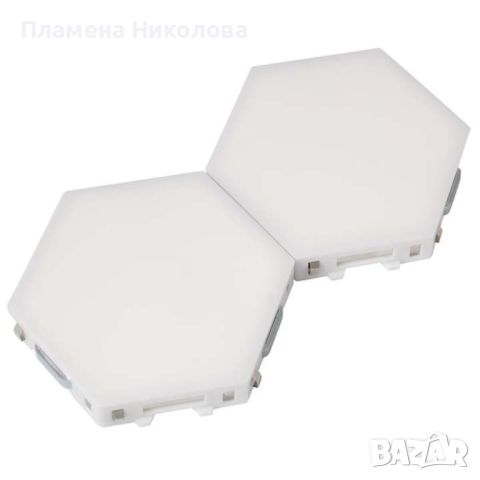 Комплект от 3 броя Модулен TOUCH LED панел тип „Honeycomb" (001), снимка 3 - Други - 46667123