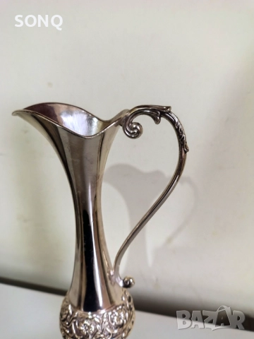 Страхотна Посребрена Ваза, снимка 4 - Антикварни и старинни предмети - 52125266