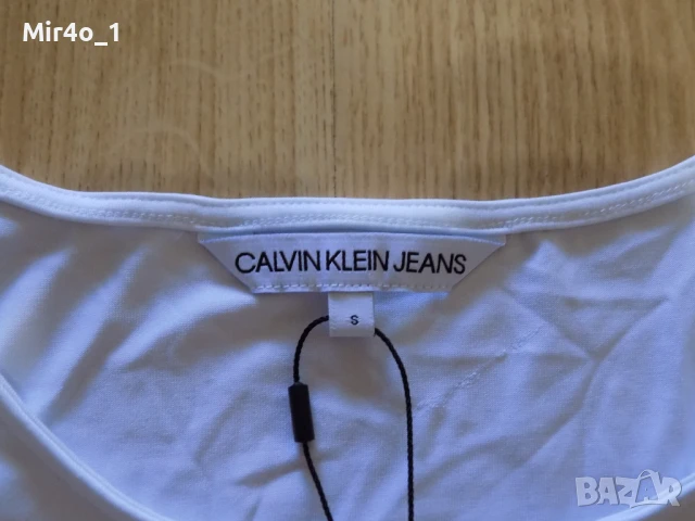нов потник calvin klein ck тениска боди бюстие блуза фанела риза худи оригинален спорт дамски S, снимка 4 - Спортни екипи - 51288766