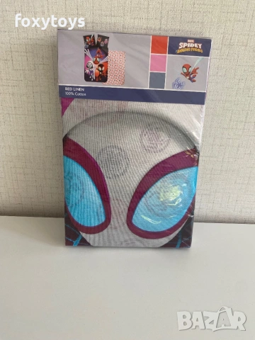 Детски спален комплект Spidey Dark 100×135 cm, 40×60 cm, снимка 2 - Спално бельо и завивки - 48464981