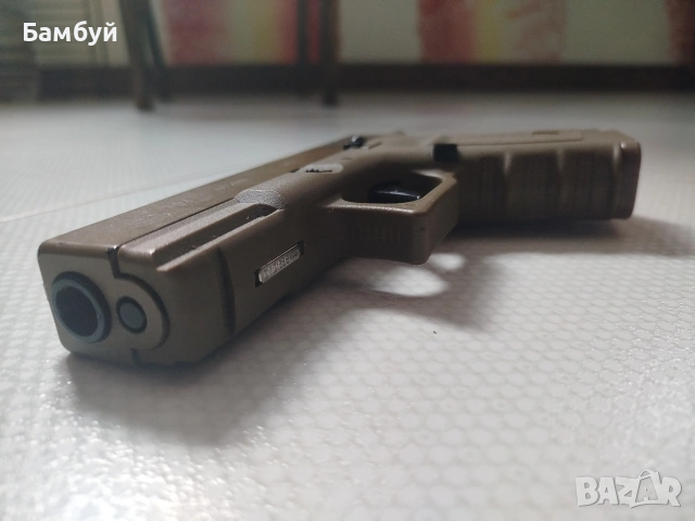 Airsoft Glock 19 – Green Gas, Blowback, Tan / Army Green, снимка 4 - Въздушно оръжие - 54020554