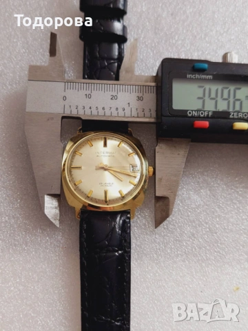 Швейцарски автоматичен мъжки златен часовник 25 рубина,злато 585, снимка 6 - Мъжки - 54237849