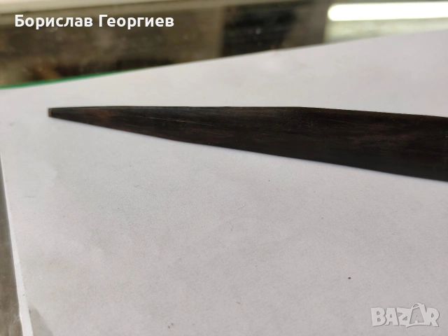 Дървен нож за писма абанос, снимка 2 - Антикварни и старинни предмети - 53970851