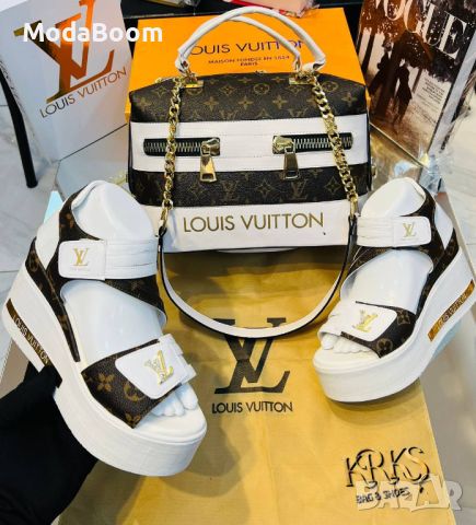 НАМАЛЕНИЕ🏷️ Louis Vuitton дамски комплект✨, снимка 1 - Сандали - 46350112