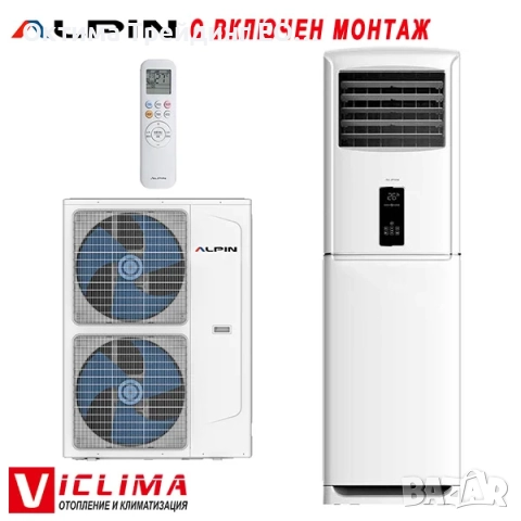 Трифазен колонен климатик Nippon NFGD-48HRFN8-Q/ NOE30U-48HFN8-R, 48 000 BTU, Клас А++, снимка 11 - Климатици - 51915028