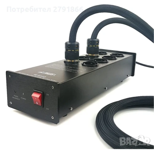 WAudio 10AWG аудиофилски захранващ кабел,стандартен за ЕС Hi-Fi захранващ кабел с предпазен щепсел , снимка 7 - Други - 51120461
