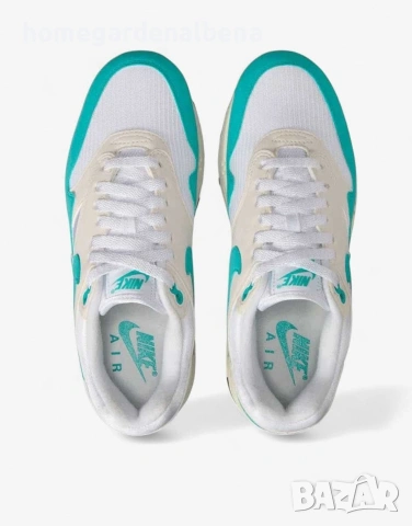 Дамски маратонки Air Max 1 — бяло и тюркоаз — Air технология — номера 36-40