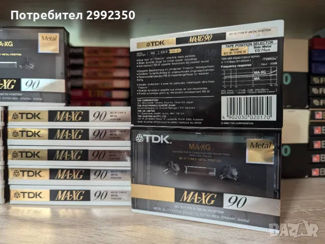 Аудио касети TDK MA-XG 90 Тип IV Metal, снимка 2 - Аудио касети - 47296949