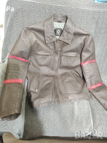 Мъжко кожено яке, снимка 5 - Якета - 53582967