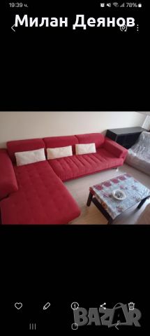 Диван с лежанка и комплект възглавници , снимка 3 - Дивани и мека мебел - 45544169