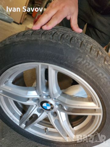 Джанти БМВ Borbet 17 с зимни гуми Bridgestone, снимка 1 - Гуми и джанти - 45700616