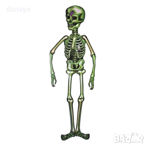 6080 Хелоуин украса за стена сглобяеми скелети 85 см, Хелоуин фигури за парти и декорация, снимка 7 - Декорация за дома - 51795382