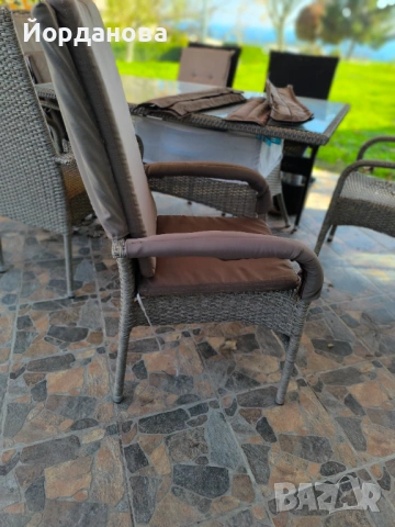 Градинска маса и столове имитация ратан, снимка 9 - Градински мебели, декорация  - 53829614