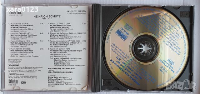 Heinrich Schütz, Windsbacher Knabenchor, Karl-Friedrich Beringer, снимка 3 - CD дискове - 46303700