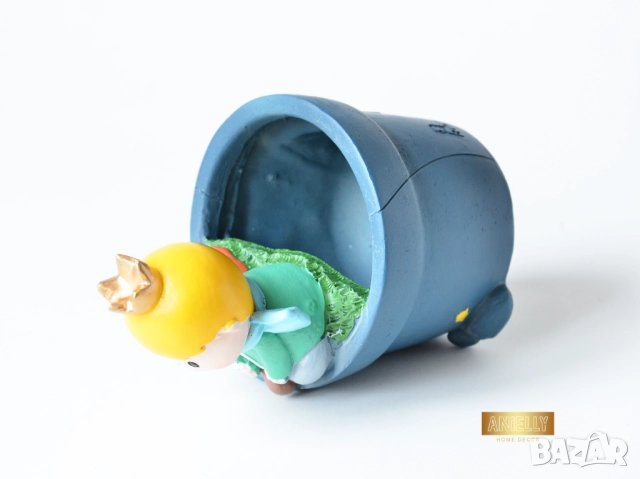 Мини Кашпа Малкият Принц и Лисицата / Коледен Подарък за Най-Добра Приятелка или Колежка / Саксии, снимка 9 - Декорация за дома - 52417428