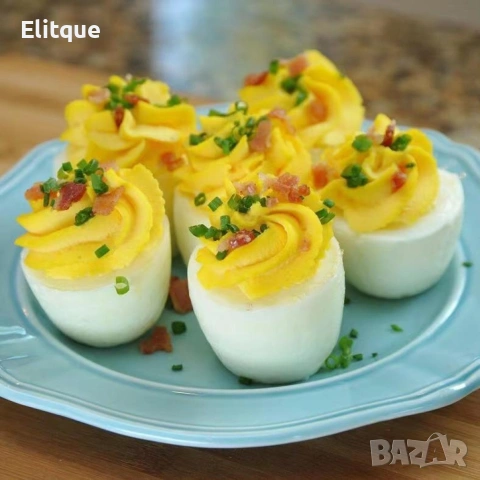 Силиконови формички за варене на яйца без черупка – комплект 6 броя, снимка 7 - Форми - 53398128