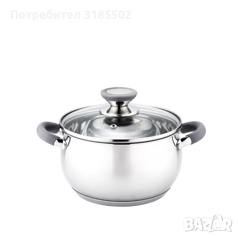 Тенджера Voltz, различна съвместимост, сиви/червени дръжки, Неръждаема стомана, снимка 6 - Прибори за хранене, готвене и сервиране - 51433101