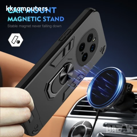 Honor Magic7 Pro 5G Удароустойчив Ring Holder Калъф и Протектор, снимка 4 - Калъфи, кейсове - 51366546