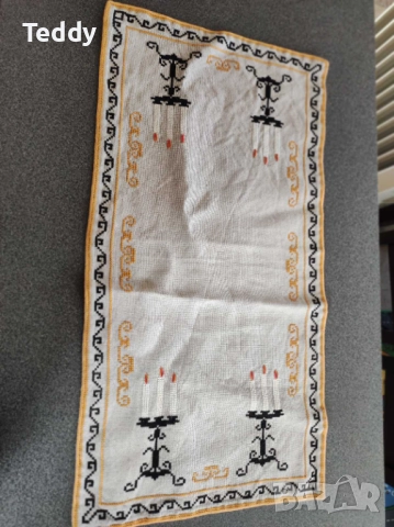 Винтидж покривки, салфетки, ръчно изработени, снимка 4 - Други - 52288157