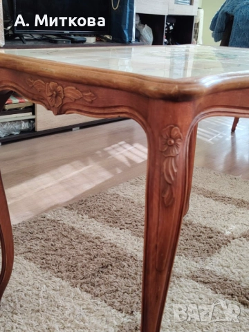 Продавам маси - резбовани, в бароков стил, снимка 2 - Маси - 50498290