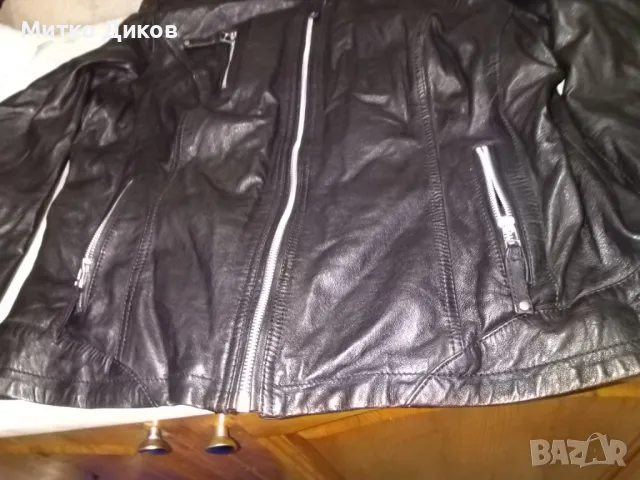 Cabrini марково рокерско яке естествена кожа олекотено размер Л, снимка 4 - Якета - 49964139