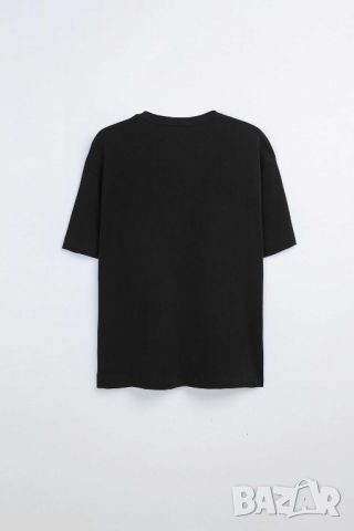 Мъжка тениска със щампа Zara, 100% памук, Черна, XL, снимка 2 - Тениски - 45729533