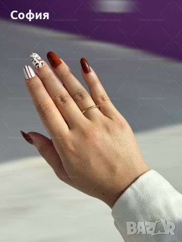 Нежен дамски пръстен от медицинска стомана тип халка