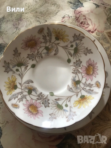 Coalport чаена чаша сет Somerset, снимка 2 - Чаши - 53093267