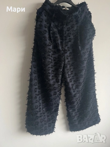 Интересен сет памучна риза с бродерии Zara, панталон H&M