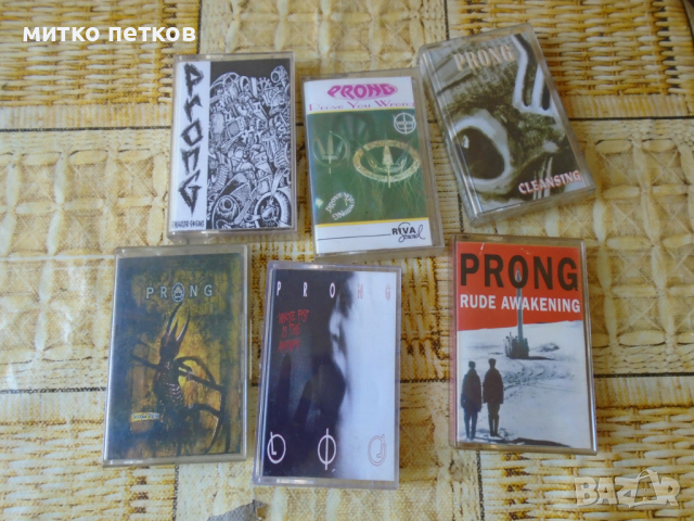 6бр касети Prong, снимка 1 - Аудио касети - 45022988