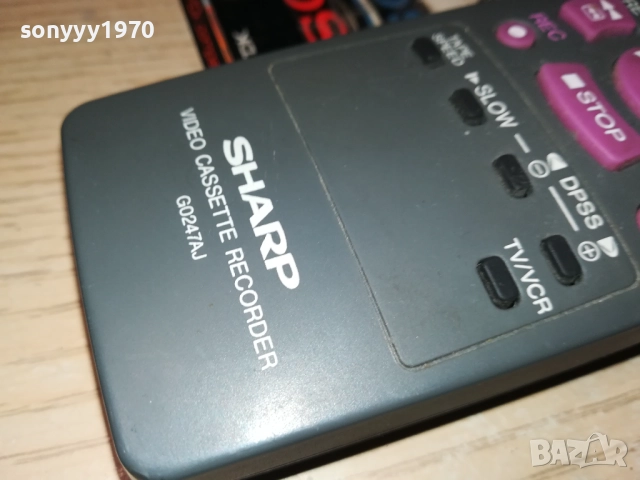 SHARP G0247AJ VIDEO REMOTE-ВНОС SWISS 0611252020, снимка 2 - Дистанционни - 52324485