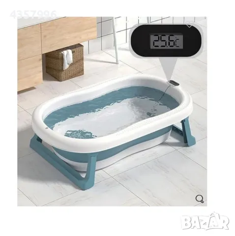 Бебешка вана Mercado Trade, Сгъваема, Анатомична, Бял , снимка 5 - За банята - 50084918