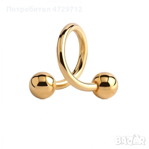 Стоманен пиърсинг бял златен син черен лилав, снимка 2 - Обеци - 53463460