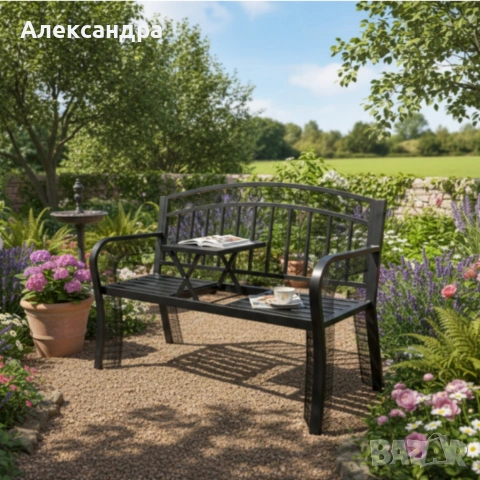 Градинска пейка 2 в 1 с разтегателна маса - удобство и функционалност