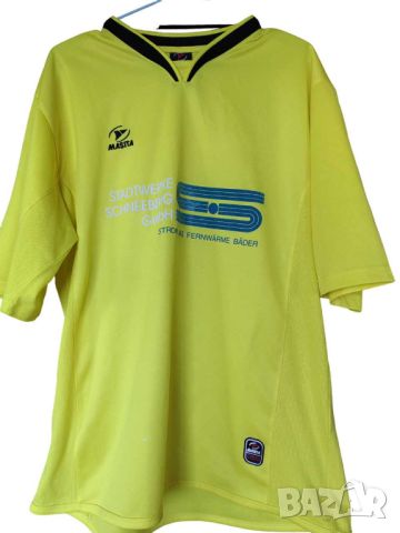 Мъжка тениска с напидиси Masita, 100% полиестер, Жълта, 75х63 см, XL, снимка 1 - Тениски - 45485067