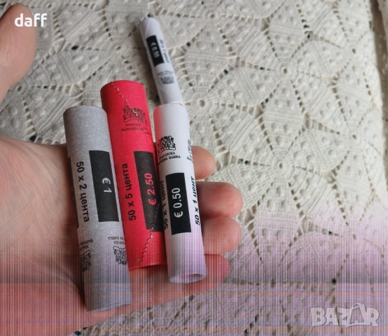 Фишеци бг евроцентове 1, 2, 5, снимка 2 - Нумизматика и бонистика - 53505606