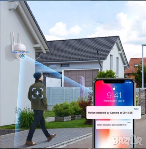 📹 Wi-Fi камера 1080P с нощно виждане 