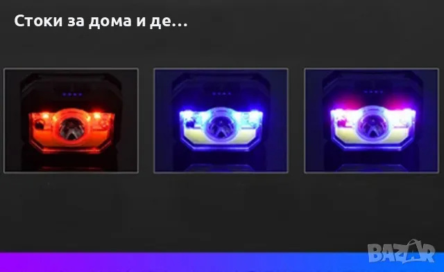 ✨LED фенер за глава с 6 режима на работа, вградена батерия и USB зареждане - FL86, снимка 5 - Други - 49225872