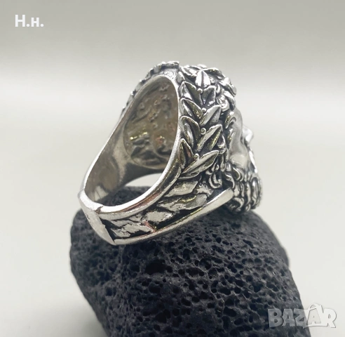 Сребърен пръстен уникат, снимка 7 - Пръстени - 53649462